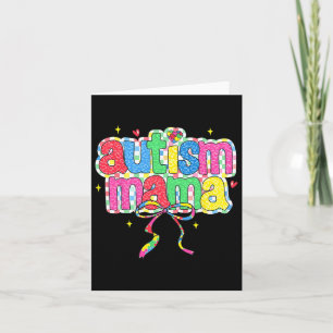 Cartão Verificado Autismo Mama Coquette Arco Autism Aware