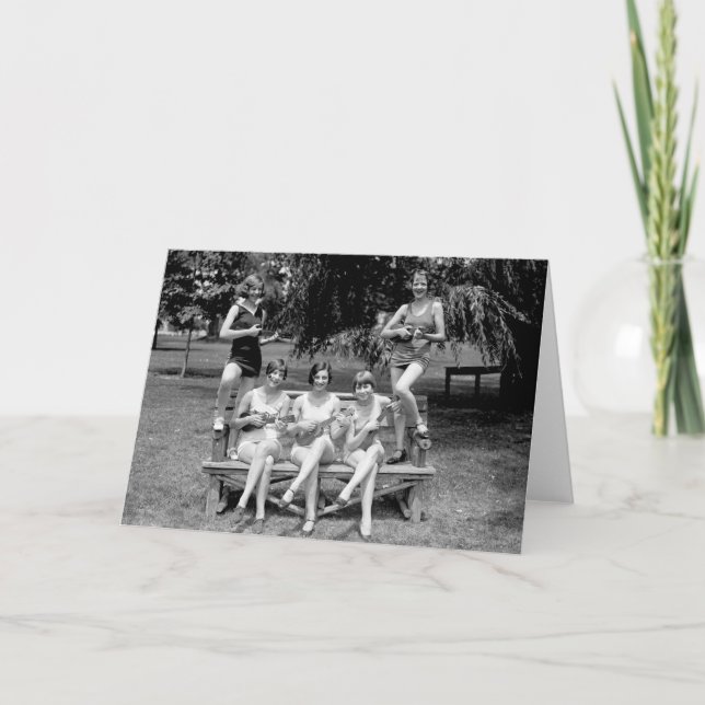 Cartão Verifique para fora aqueles Ukuleles! - 1920 (Frente)