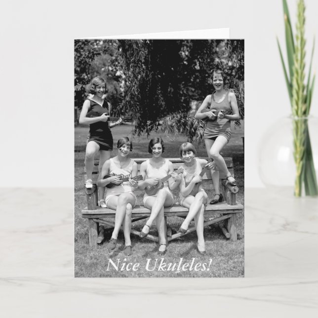 Cartão Verifique para fora aqueles Ukuleles! - 1920 (Frente)