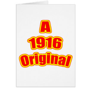 Cartão Vermelho 1916 original