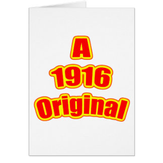 Cartão Vermelho 1916 original