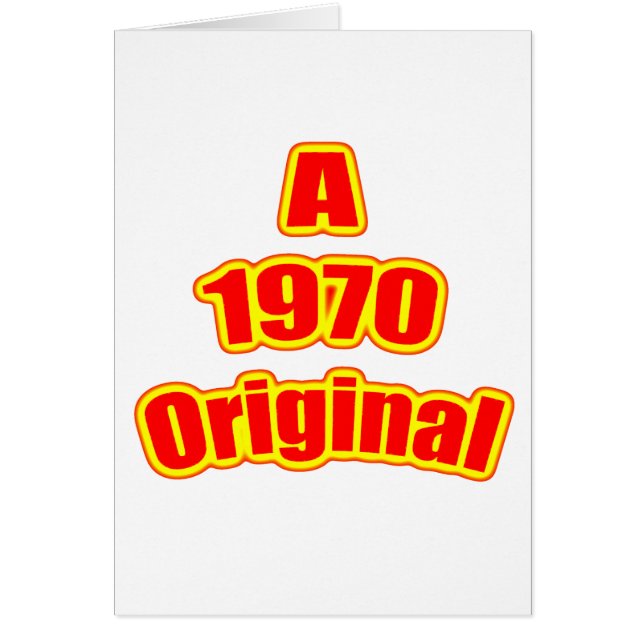 Cartão Vermelho 1970 original (Frente)