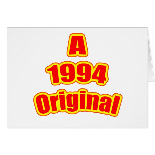 Cartão Vermelho 1994 original (Frente Horizontal)