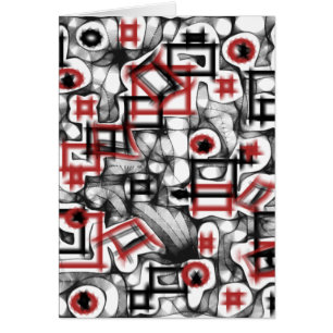 Cartão Vermelho All Over