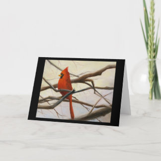 Cartão "Vermelho cardinal "