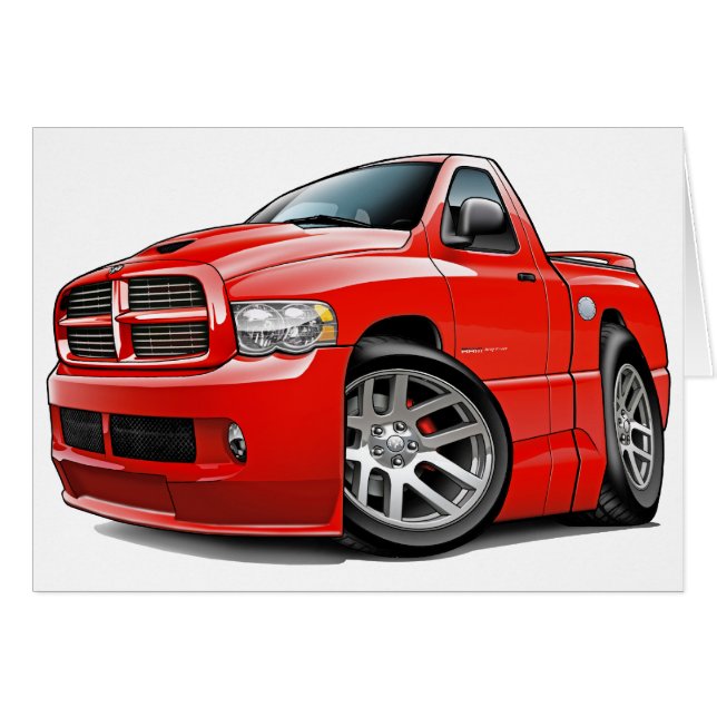 Cartão Vermelho da ram de Dodge SRT10 (Frente Horizontal)