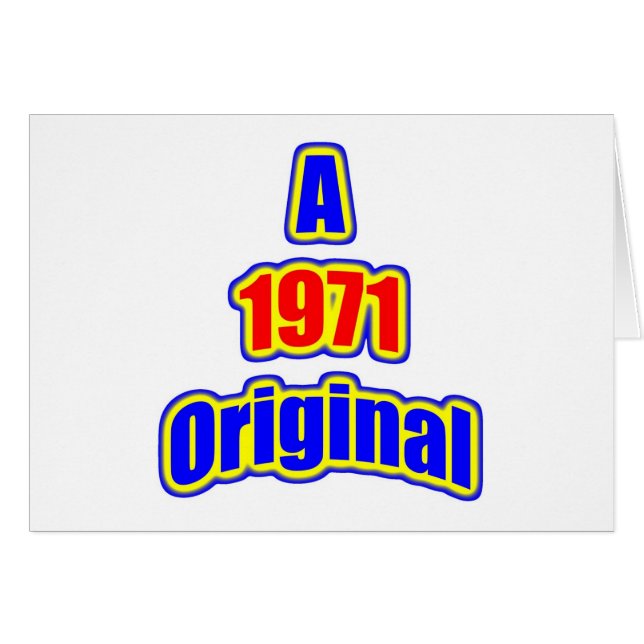 Cartão Vermelho do Bl de 1971 originais (Frente Horizontal)