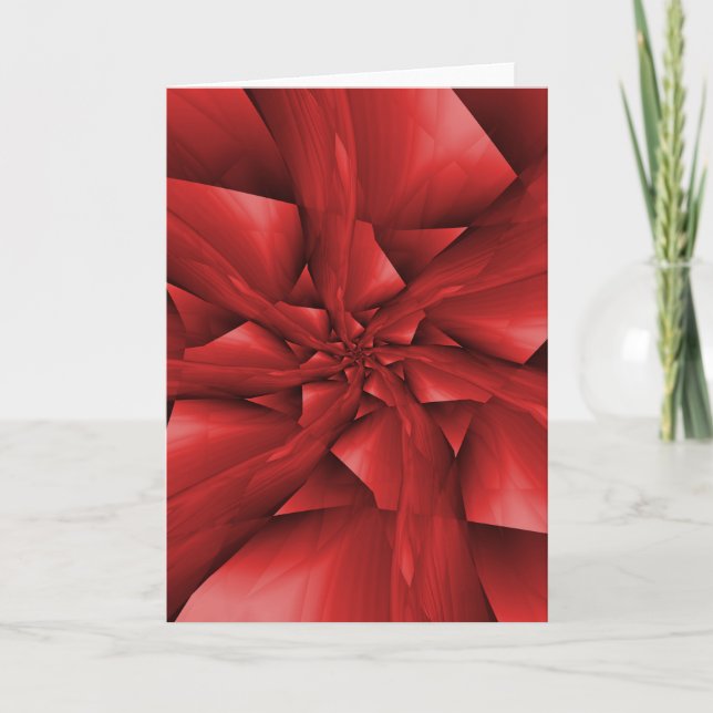 Cartão vermelho dos braços espirais (Frente)