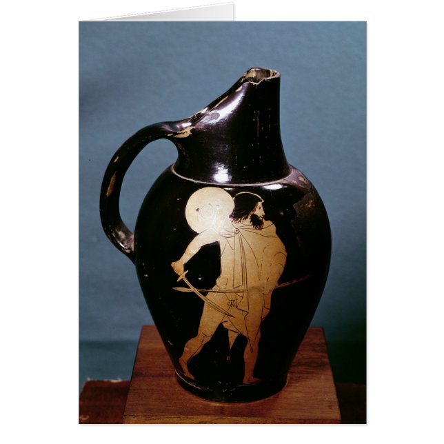 Cartão Vermelho-figura oinochoe do sótão (Frente)