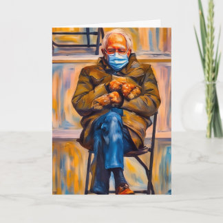 Cartão Vermont Bernie Sanders Mittens Card