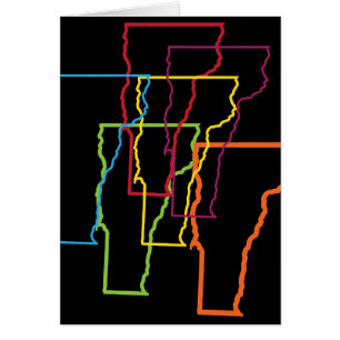 Cartão vermont prido blur