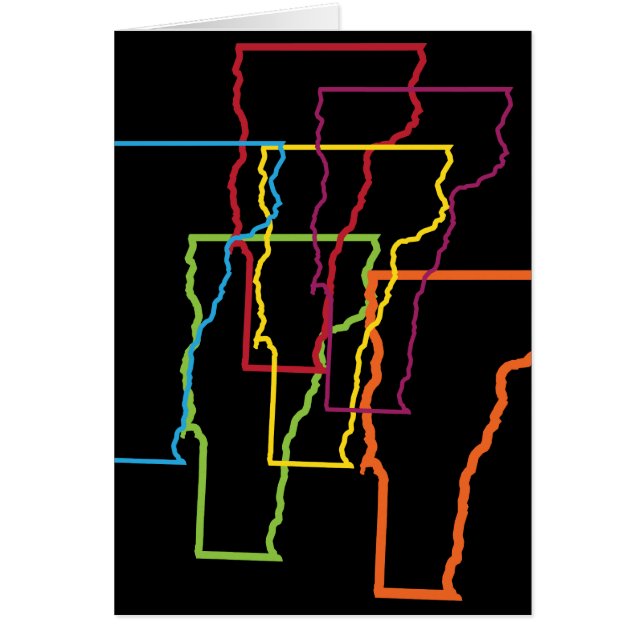 Cartão vermont prido blur (Frente)