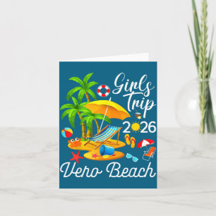 Cartão Vero Beach Flórida Verão Tropical