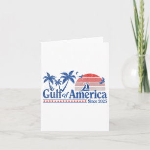Cartão Versão Retroativa do Golfo da América dos Estados