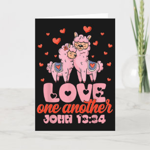 Cartão Versículo da Bíblia João 13&#  Llama Dia dos Namo