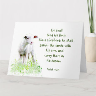 Cartão Versículo Inspirador da Escritura Cristã de Natal