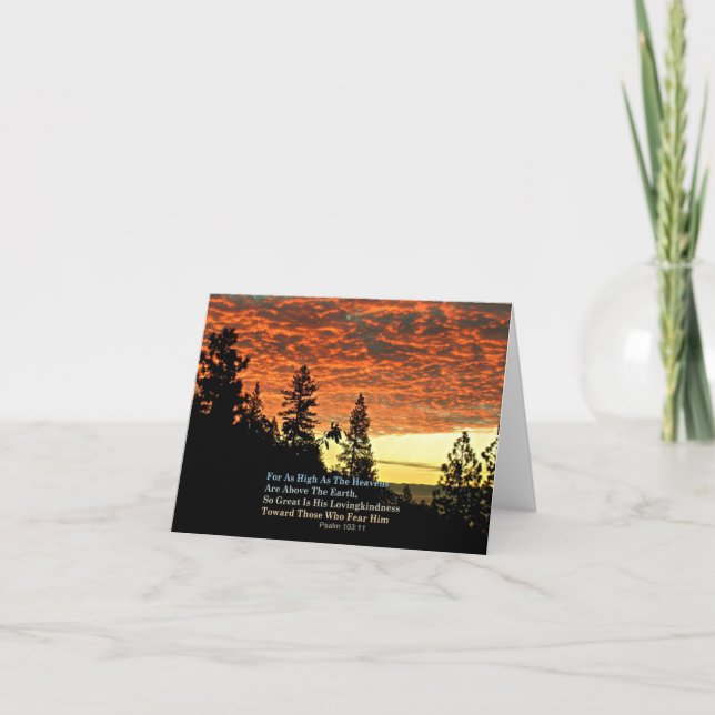 Cartão Verso cristão Creationarts da bíblia de Notecards (Frente)