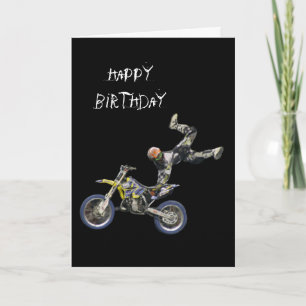 Cartão vertical aéreo do motocross #2