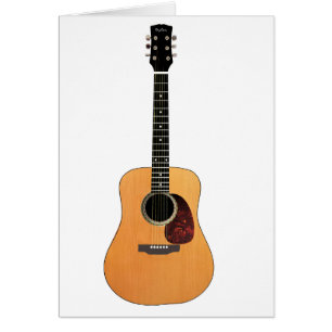 Cartão Vertical da guitarra acústica