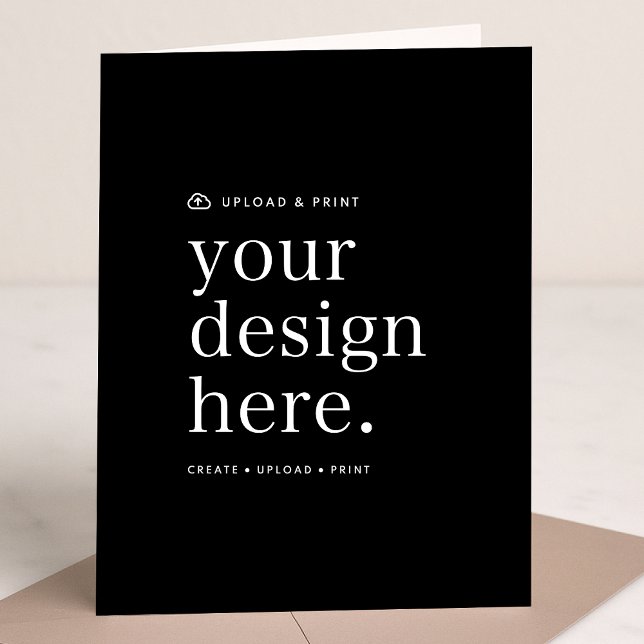 Cartão Vertical Dobrado | Design Enviado Cartões 5 (Versatile 5x7 folded card template for business, events, weddings, special occasions & more!)