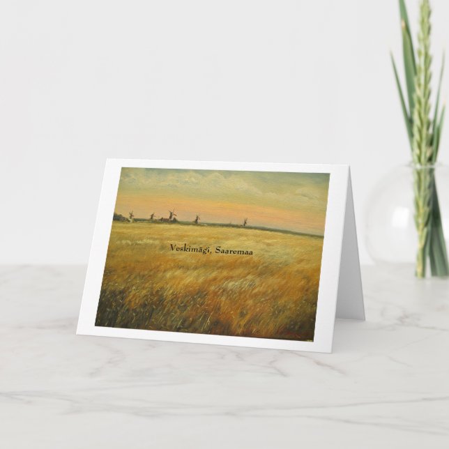 Cartão Veskimägi @ Saaremaa, Estónia (Frente)