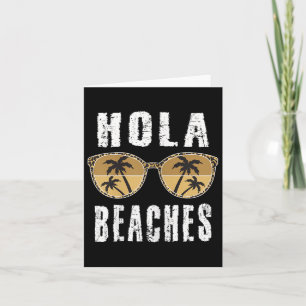 Cartão Vésperas Hola Funny Pineapple Praia Férias de Verã