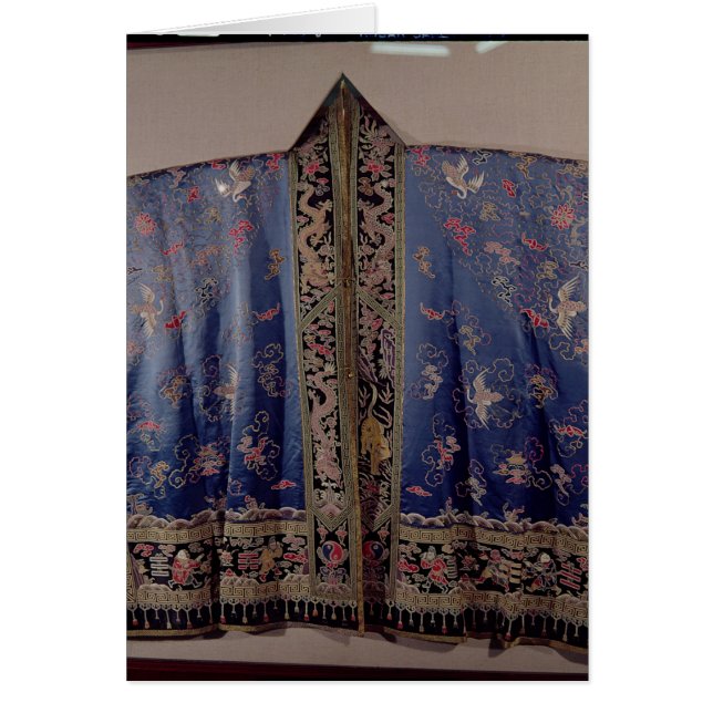 Cartão Veste da taoísta de um templo imperial (Frente)