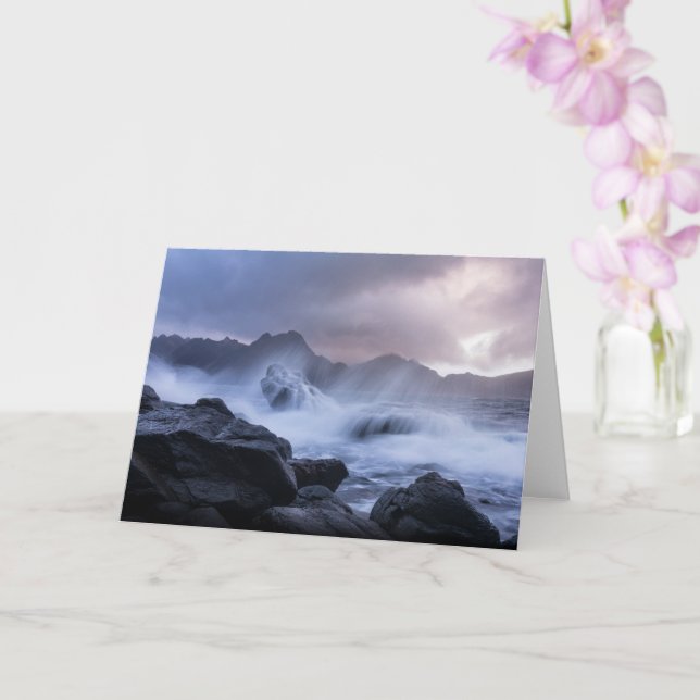 Cartão Vesteralen Noruega (Orquídea)