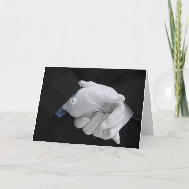 Cartão Vestido de bombeiro A, dentro Vazio (Frente)