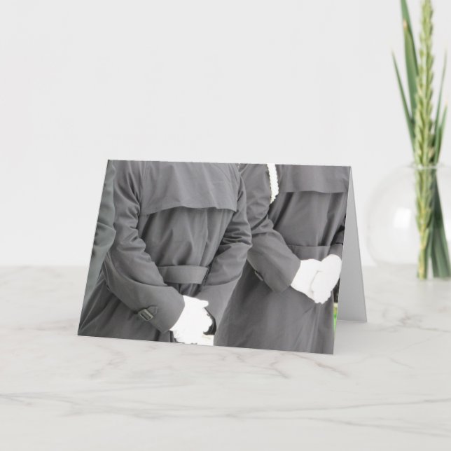 Cartão Vestido de bombeiro A, Vazio dentro 3 (Frente)