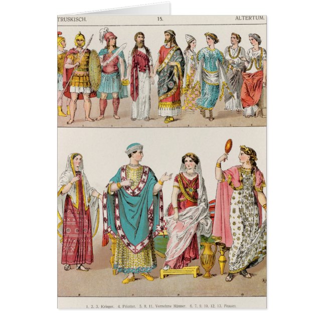 Cartão Vestido de Etruscan (Frente)
