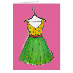 Cartão Vestido do Partido do Baile de formatura Verde Ama