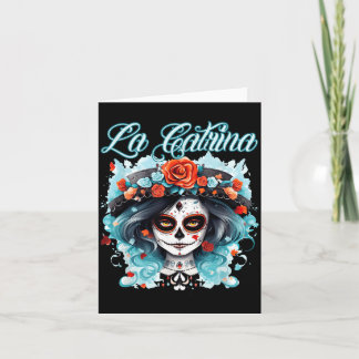Cartão Vestido La Catrina Elegante Dia Do Governo
