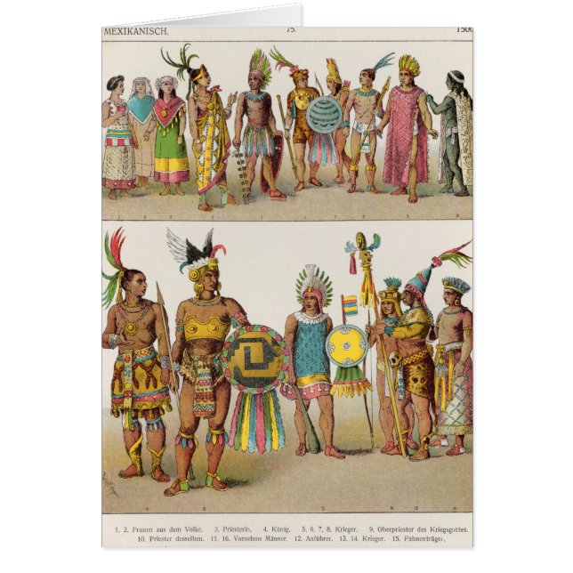 Cartão Vestido mexicano (Frente)