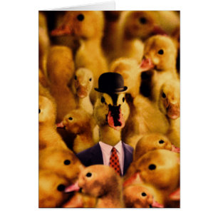 Cartão Vestido Por Pato De Sucesso