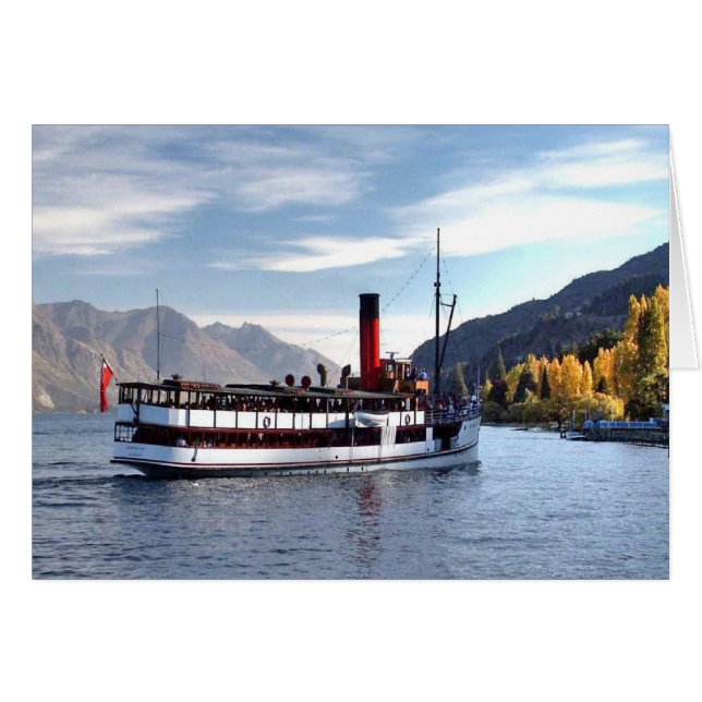 Cartão Vestígio TSS Earnslaw 1912 (Frente Horizontal)