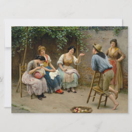 Cartão Vestir mulheres e um menino tendo um bate-papo ami