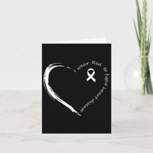 Cartão Vestir Vermelho Para Combater A Consciência Da Doe