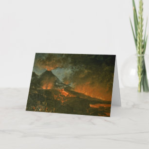 Cartão Vesuvius Erupting