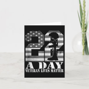 Cartão Vete Militar Bandeira Americano Vive 22 A Dia