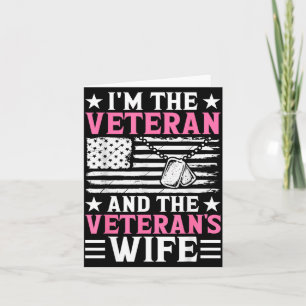 Cartão Veterana Feminina E Esposa De Veterano Mulher Vete