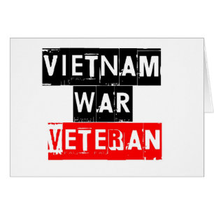 Cartão veterano de guerra do vietname