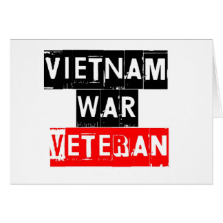 Cartão veterano de guerra do vietname
