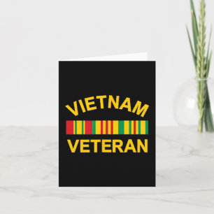 Cartão Veterano Militar Vietnam Antigo Soldado EUA