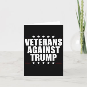 Cartão Veteranos Contra Trump Anti-Trump Veteranos Contra