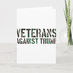 Cartão Veteranos Contra Trump Anti-trump Veteranos Contra