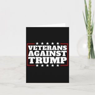 Cartão Veteranos Contra Trump Anti-Trump Veteranos Contra