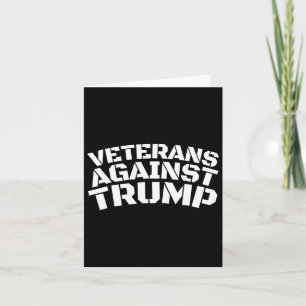 Cartão Veteranos Contra Trump Anti-Trump Veteranos Contra