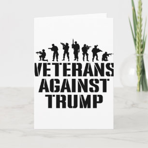 Cartão Veteranos Contra Trump Anti-trump Veteranos Contra