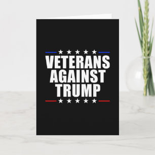 Cartão Veteranos Contra Trump Anti-trump Veteranos Contra